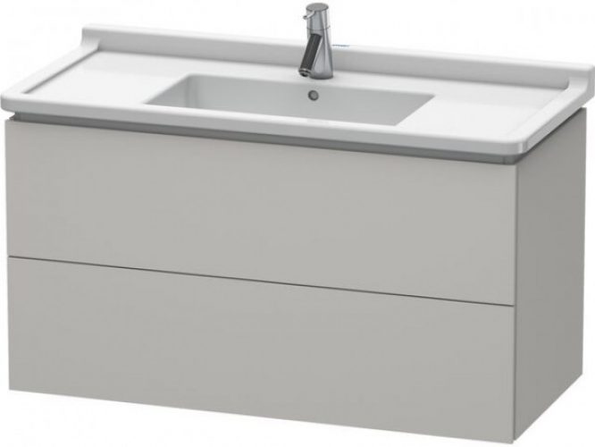 Meuble Pour Lavabo Encastrable Duravit L-Cube suspendu 1020×469 mm Pin Argent LC626603131