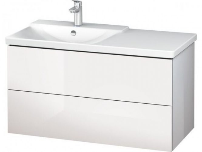 Meuble Pour Lavabo Encastrable Duravit L-Cube suspendu 1020×481 mm Graphite Mat LC625104949