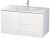 Meuble Pour Lavabo Encastrable Duravit L-Cube suspendu 1020×534 mm Pin Argent LC626303131