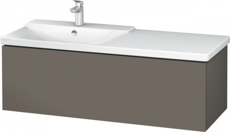 Meuble Pour Lavabo Encastrable Duravit L-Cube suspendu 1220×481 mm Graphite Mat LC615304949