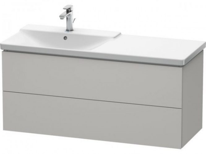 Meuble Pour Lavabo Encastrable Duravit L-Cube suspendu 1220×481 mm Graphite Mat LC625404949
