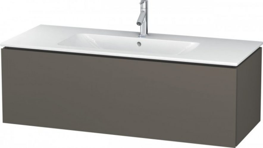 Meuble Pour Lavabo Encastrable Duravit L-Cube suspendu 1220×481 mm Graphite Mat LC614304949