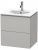 Meuble Pour Lavabo Encastrable Duravit L-Cube suspendu 520×419 mm Pin Argent