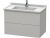 Meuble Pour Lavabo Encastrable Duravit L-Cube suspendu 820×469 mm Pin Argent LC626503131