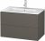 Meuble Pour Lavabo Encastrable Duravit L-Cube suspendu 820×481 mm Graphite Mat LC624104949