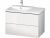 Meuble Pour Lavabo Encastrable Duravit L-Cube suspendu 820×481 mm Graphite Mat LC624804949