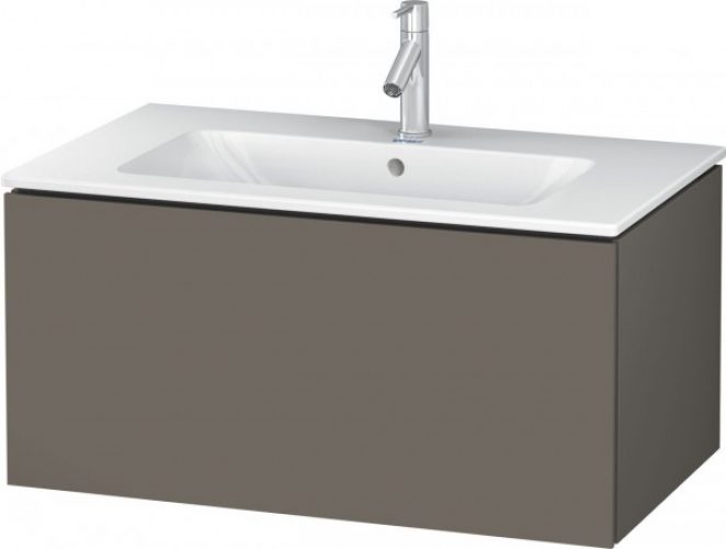 Meuble Pour Lavabo Encastrable Duravit L-Cube suspendu 820×481 mm Graphite Mat LC614104949