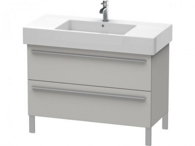 Meuble Pour Lavabo Encastrable Duravit X-Large à poser 1000×470 mm Pin Argent XL654403131