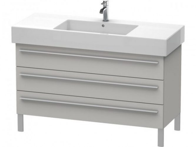 Meuble Pour Lavabo Encastrable Duravit X-Large à poser 1200×470 mm Pin Argent XL655503131