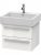 Meuble Pour Lavabo Encastrable Duravit X-Large suspendu 550×443 mm Pin Argent XL634403131