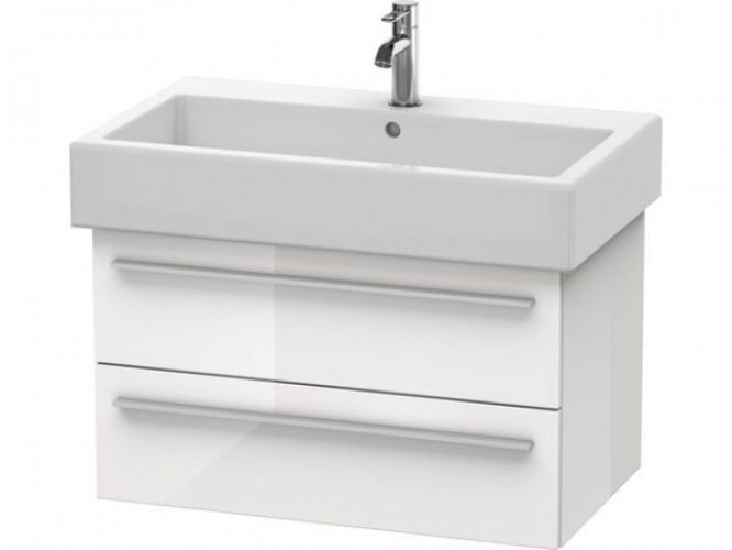 Meuble Pour Lavabo Encastrable Duravit X-Large suspendu 750×443 mm Pin Argent XL634503131
