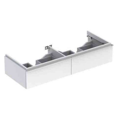 Meuble Pour Lavabo Encastrable Geberit iCon Avec 2 Tiroirs Pour Double Vasque 1190x240x477mm