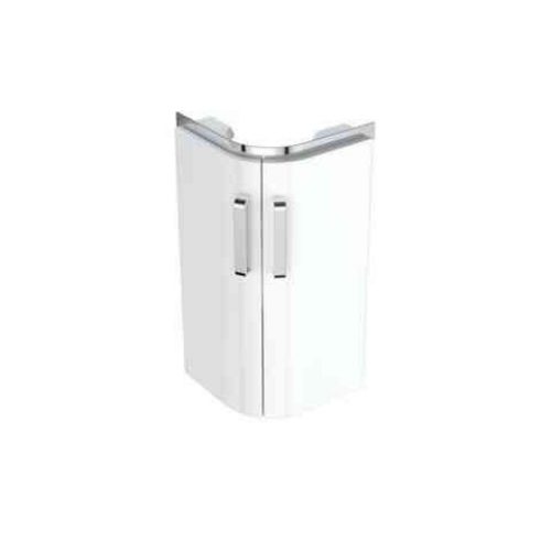 Meuble Pour Lavabo Encastrable Geberit Renova Compact 2 Portes Pour Lave-main En Angle 425x604x330mm
