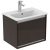 Meuble Pour Lavabo Encastrable Ideal Standard Connect Air 50 C Mural avec tiroir Noir