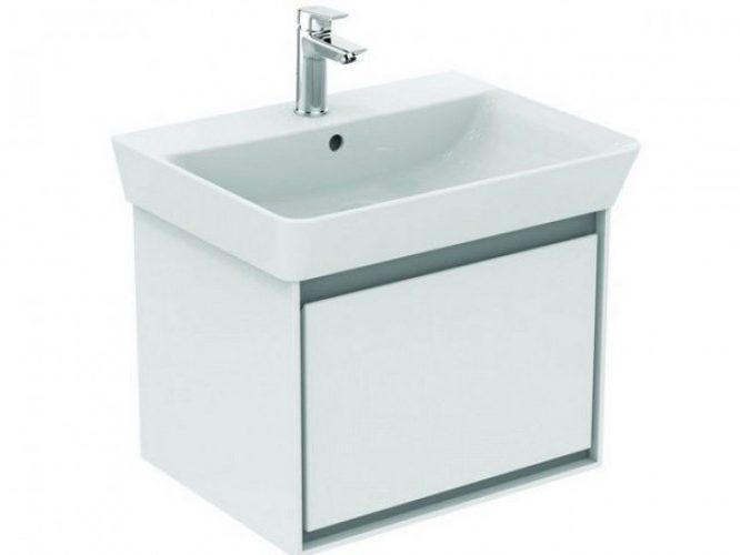 Meuble Pour Lavabo Encastrable Ideal Standard Connect Air Cube Concept Air 60 C Cube avec tiroir Noi