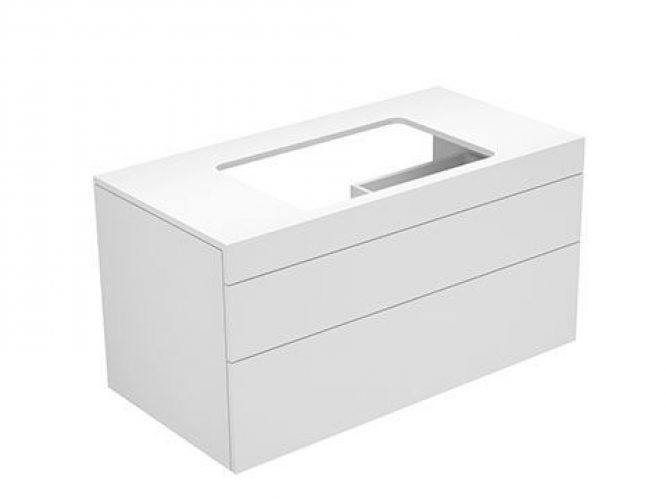 Meuble Pour Lavabo Encastrable Keuco Edition 400 Blanc 31572300000