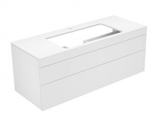 Meuble Pour Lavabo Encastrable Keuco Edition 400 Blanc 31583210100
