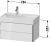 Meuble Pour Lavabo Encastrable suspendu Duravit XSquare pour 234880, 784 mm