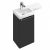 Meuble Pour Lavabo Encastrable Villeroy et Boch Subway 2.0 350x620x335 mm Noir/Blanc