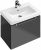 Meuble Pour Lavabo Encastrable Villeroy et Boch Subway 2.0 537x420x423 mm Noir Laqué