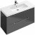 Meuble Pour Lavabo Encastrable Villeroy et Boch Subway 2.0 987x257x478 mm Noir Laqué A7020RPD