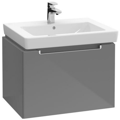 Meuble Pour Lavabo Encastrable Villeroy et Boch Subway 2.0 989x590x454 mm Noir Laqué A9190RPD