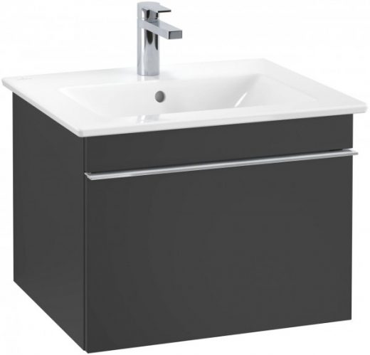 Meuble Pour Lavabo Encastrable Villeroy et Boch Venticello 553x420x502 mm Noir Laqué A93201PD