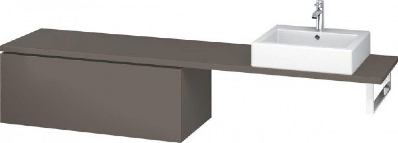 Meuble Pour Vasque à Poser Duravit L-Cube Bas 1020×477 mm Pin Argent LC685303131
