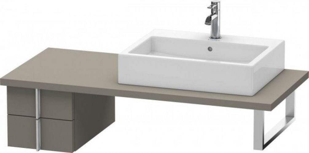 Meuble Pour Vasque à Poser Duravit Vero Bas 300×518 mm Pin Argent VE657603131