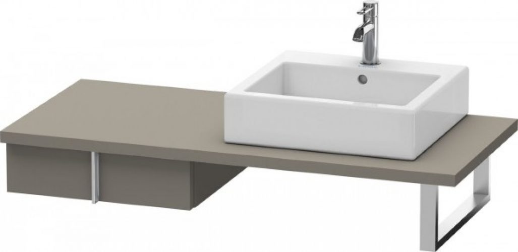 Meuble Pour Vasque à Poser Duravit Vero Bas 500×518 mm Pin Argent VE656803131