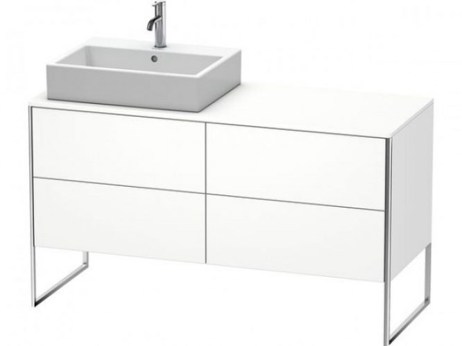 Meuble Pour Vasque à Poser Duravit XSquare version droite Taupe Satin Matt 778x1600x548mm