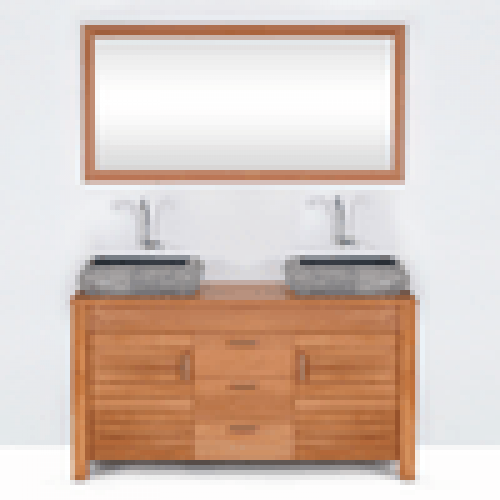 Meuble salle de bain JANEM en teck 140 cm