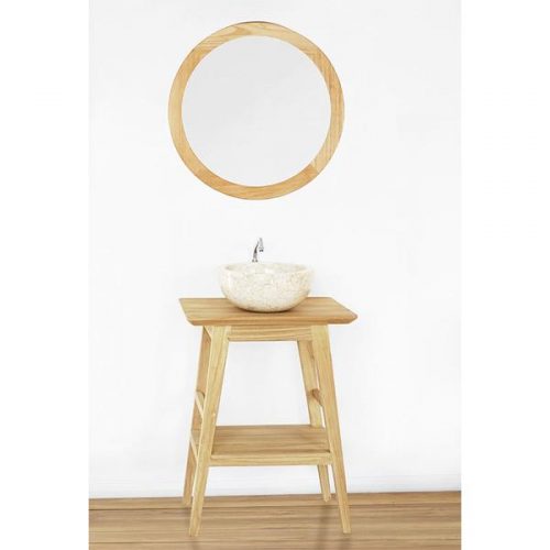 Meuble salle de bain TORI en teck 60 cm