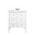 Meuble simple vasque 80 cm EDGAR en acajou, blanc