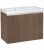 Meuble sous vasque avec vasque céramique EOLA – 2 portes – tranche marron 710x580x380mm