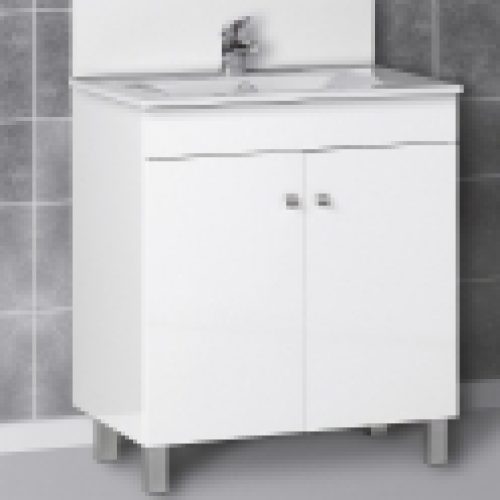 Meuble sous vasque simple Ecoline – Longueur 70 cm – Créazur