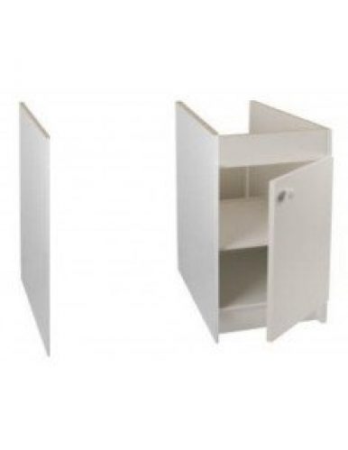 Meuble sous évier FRANKE L90 cm CONFORT 1 porte mélaminé blanc 609775