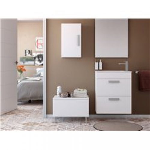 Meuble sur pieds 80 cm blanc Suma Roca