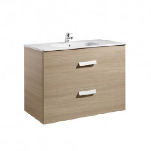 Meuble Unik DEBBA 1000 2 tiroirs et lavabo DISPONIBLE en 4 COLORIS