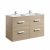 Meuble Unik DEBBA 1200 4 tiroirs et lavabo double DISPONIBLE en 4 COLORIS