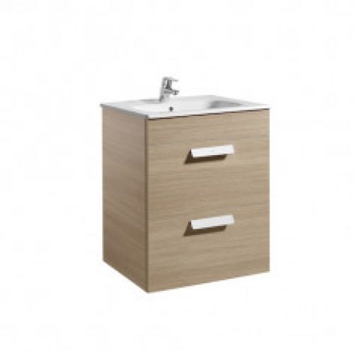 Meuble Unik DEBBA 600 2 tiroirs et lavabo DISPONIBLE en 4 COLORIS