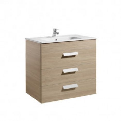 Meuble Unik DEBBA 800 3 tiroirs et lavabo DISPONIBLE en 4 COLORIS