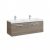 Meuble Unik PRISMA 1200mm 2 tiroirs et lavabo double DISPONIBLE en 4 COLORIS