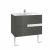 Meuble Unik VICTORIA-N 900 2 tiroirs et lavabo DISPONIBLE en 4 COLORIS