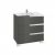 Meuble Unik VICTORIA-N Family 700 3 tiroirs et lavabo DISPONIBLE en 4 Coloris