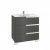 Meuble Unik VICTORIA-N Family 900 3 tiroirs et lavabo DISPONIBLE en 4 Coloris