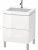 Meuble Vasque À Poser Duravit L-Cube A poser 3 Trous 698x600x480mm Blanc brillant Laqué