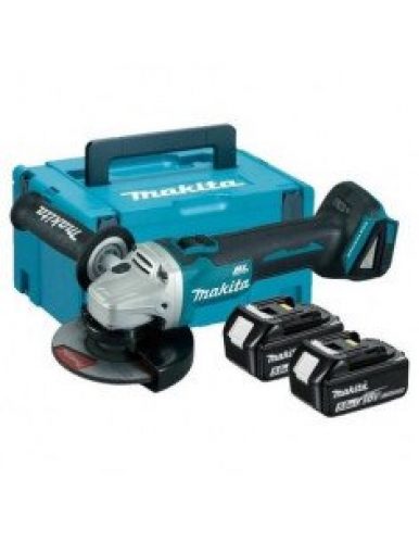Meuleuse d’angle 18V MAKITA 125 mm (2x5AH) en coffret MAKPAC DGA506RTJ