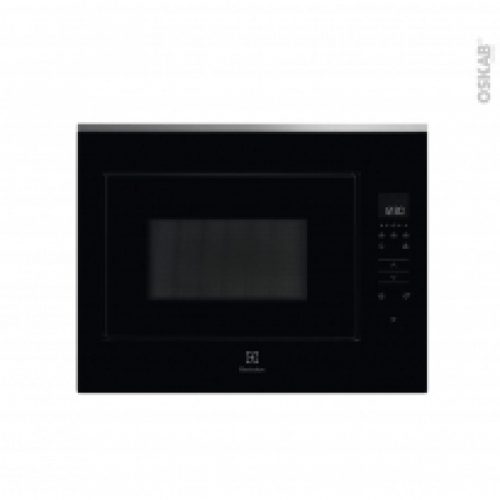 Micro Ondes Integrable 45Cm 26L Noir Et Inox Anti Trace Electrolux Kmfe264Tex