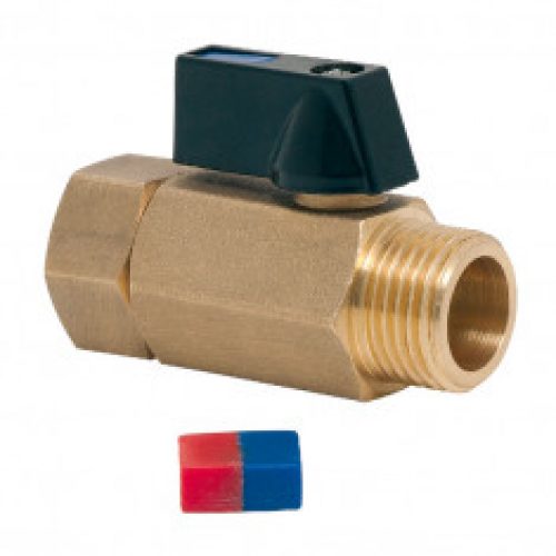 Mini-vanne pour collecteur mâle 1/2&Prime; – Femelle écrou libre